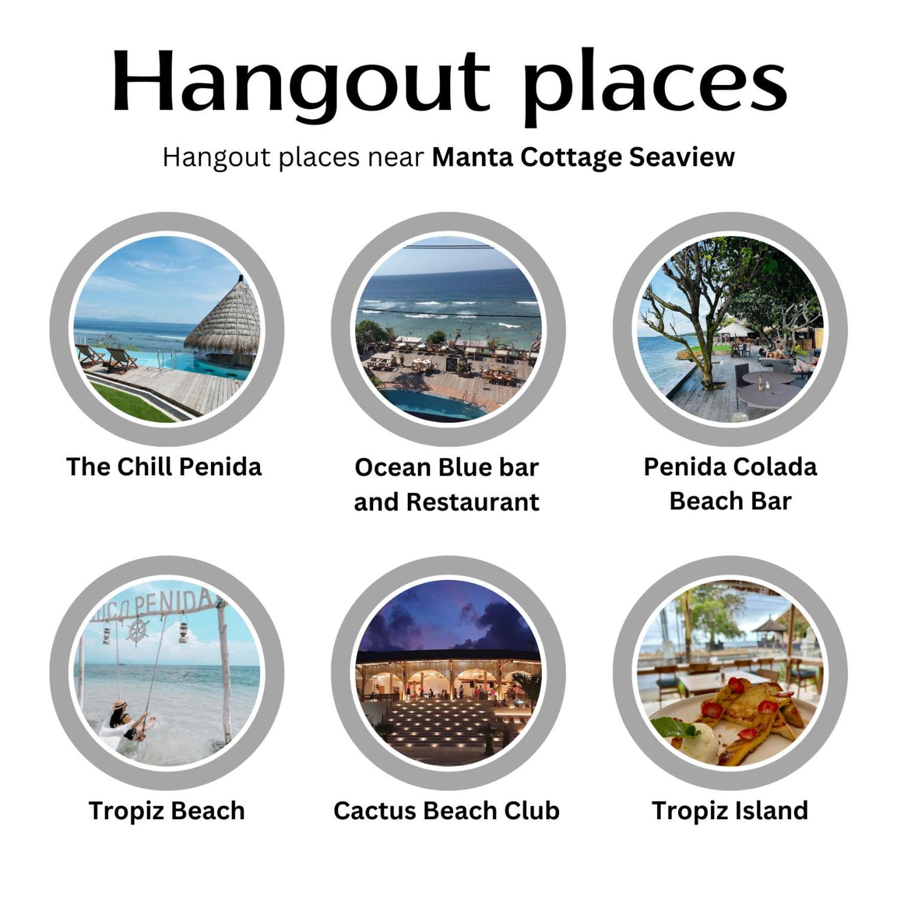 Manta Cottages With Sea View Batununggul Exterior foto